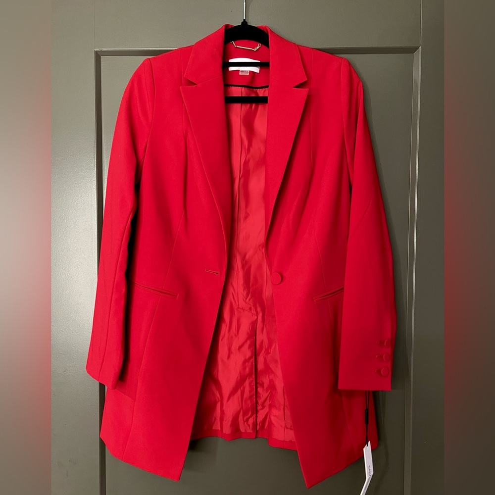 NWT Red Calvin Klein Blazer